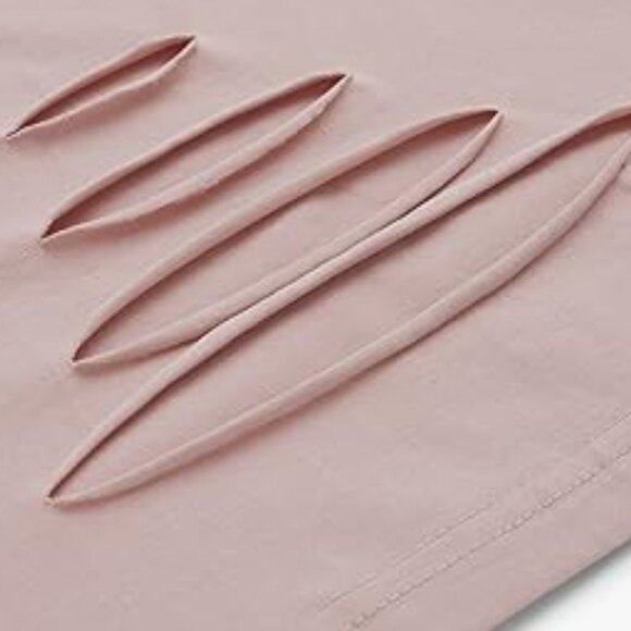 SweatyRocks Women's Summer Short Sleeve Tee Distressed Ripped Crop T-Shirt Tops - Picture 8 of 8